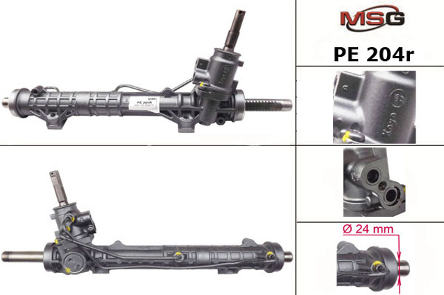 Cremallera de dirección PE204R MSG Rebuilding