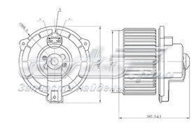 LFH1950 Luzar Ventilador de habitáculo