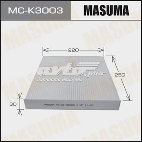 Filtro de habitáculo MASUMA MCK3003