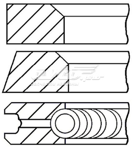 Comprar 0811790000 Goetze Aros de pistón para 1 cilindro, STD
