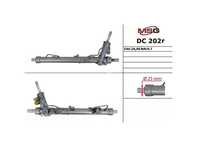 Engranaje de dirección MSG Rebuilding DC201R precio, desde 100,28 EUR