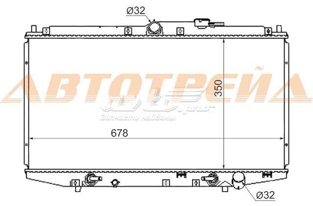 HD0003CF SAT radiador refrigeración del motor