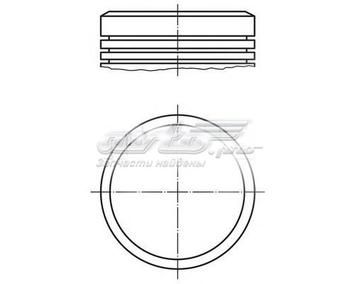 40996600 Kolbenschmidt pistón completo para 1 cilindro, std