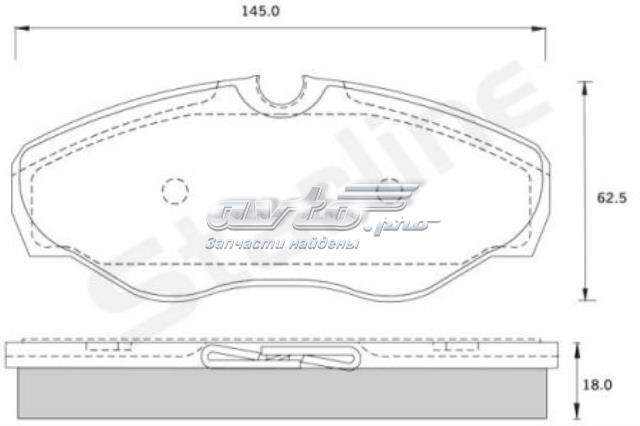 Pastillas de freno delanteras de disco STARLINE BDS250