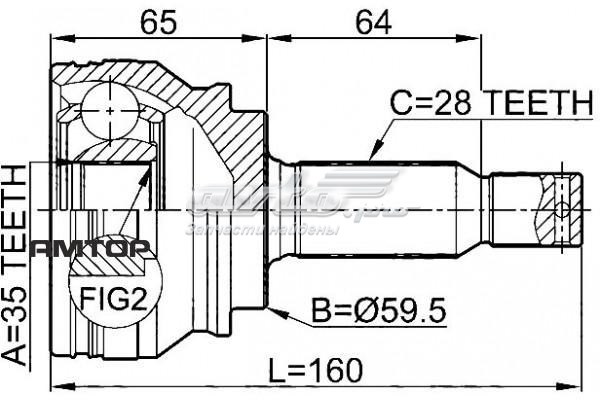 JC23024 Jikiu junta homocinética exterior delantera