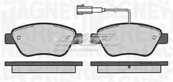 Pastillas de freno delanteras MAGNETI MARELLI 363916060126