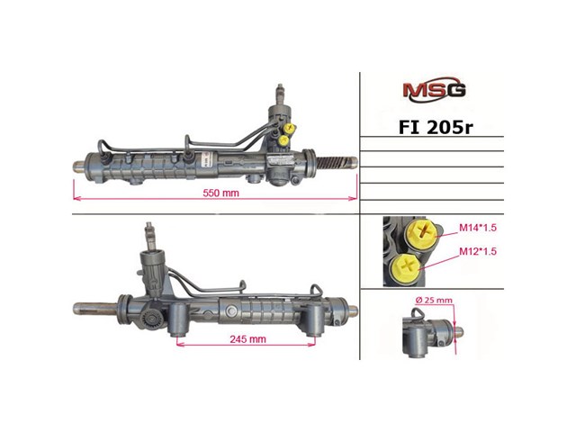 Engranaje de dirección MSG Rebuilding FI205R precio, desde 59,90 EUR
