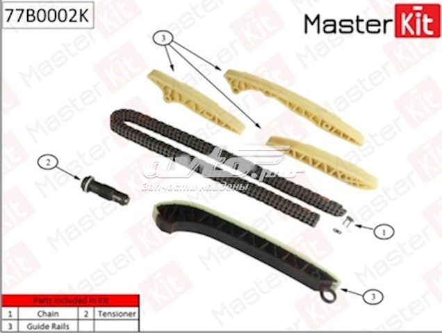 77B0002K Masterkit kit de cadenas de distribución