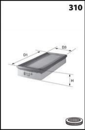 El filtro de aire Mecafilter ELP9470 precio, desde 9,80 EUR