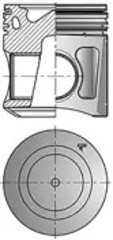 41478600 Kolbenschmidt pistón completo para 1 cilindro, std