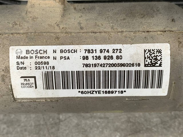 7831974272 Peugeot/Citroen Cremallera caja de direccion