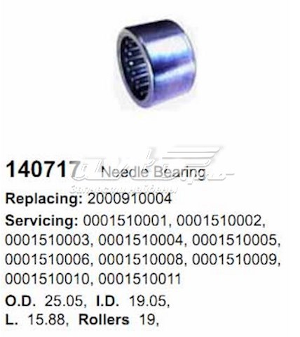 Rodamiento de arranque Mercedes A0079814610 precio, desde 11,86 EUR