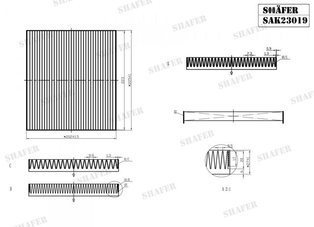 Comprar SAK23019 Shafer Filtro de aire del habitáculo