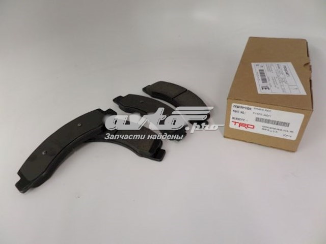 Pastillas de freno delanteras de disco TOYOTA PTR0934071
