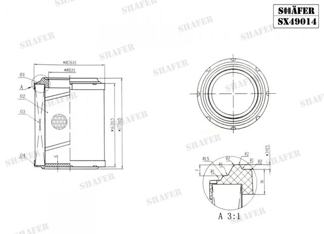 Filtro aire Shafer SX49014