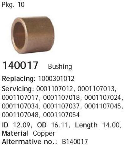 Comprar 140017 Cargo Buje de arranque