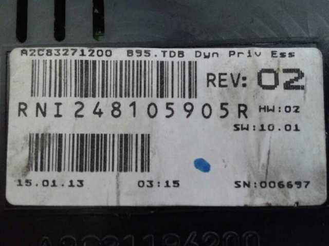248105905R Renault (RVI) Tablero de instrumentos
