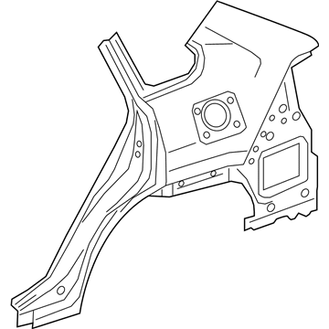 Guardabarros trasero izquierdo para Toyota RAV4 (A5)