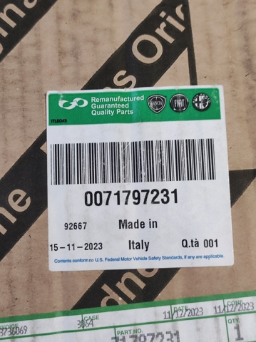 Turbocompresor 71797230 Fiat/Alfa/Lancia
