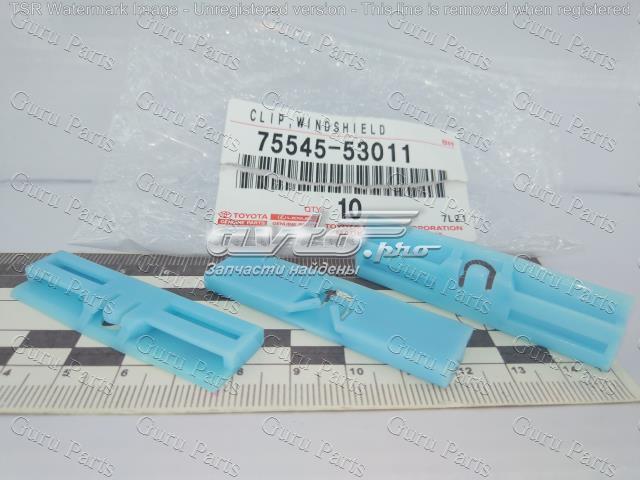 Clips de fijación de moldura de parabrisas Toyota 7554553011