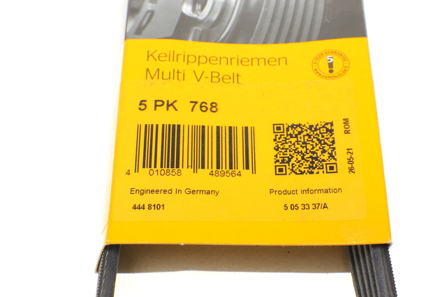 Correa de alternador 5PK768 Continental/Siemens