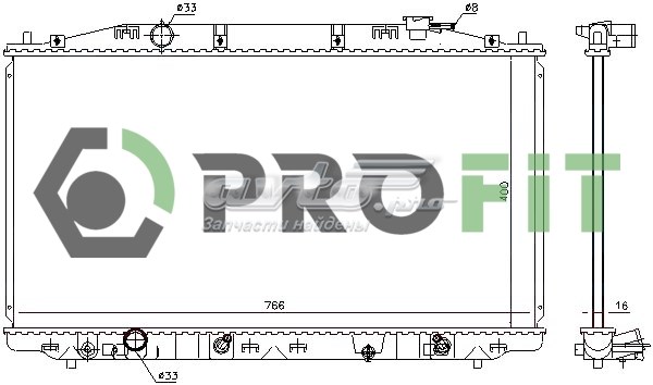 17400212 Profit radiador refrigeración del motor