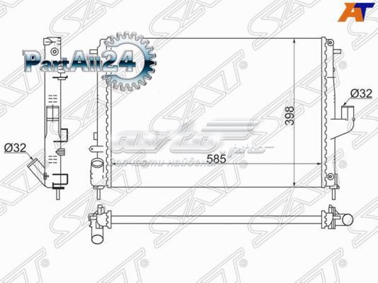 SGRN0002082 SAT radiador refrigeración del motor