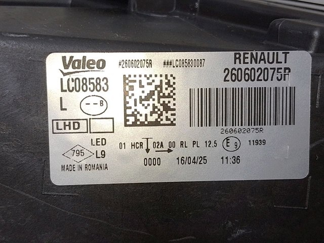 Faro Renault (RVI) 260602075R precio, desde 515,06 EUR