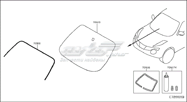 Moldura de parabrisas Nissan JUKE NMUK (F15E)