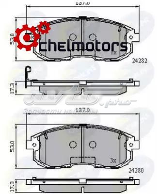 CBP32025 Comline pastillas de freno delanteras