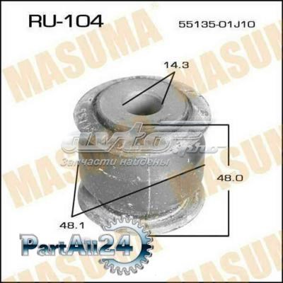 RU104 Masuma silentblock de brazo suspensión trasero transversal