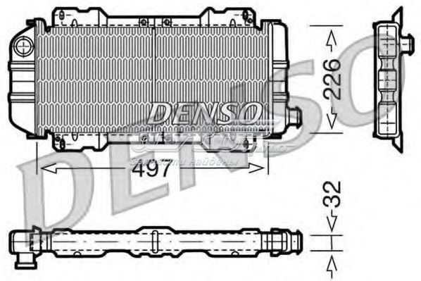 Radiador refrigeración del motor DENSO DRM10017