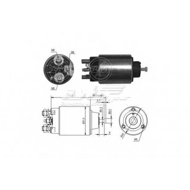 ZM864 ZM interruptor magnético, estárter