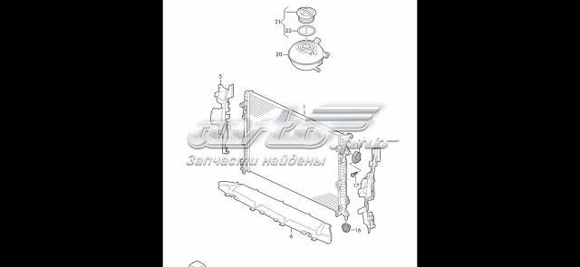 3QF121251D VAG radiador refrigeración del motor