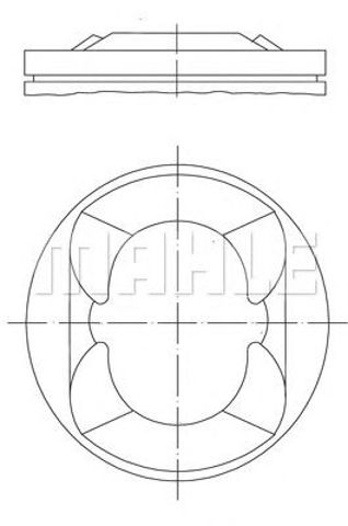 Pistón Mahle Original 081PI00110000