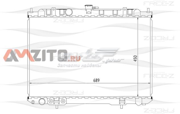 KK0242 FreE-Z radiador refrigeración del motor