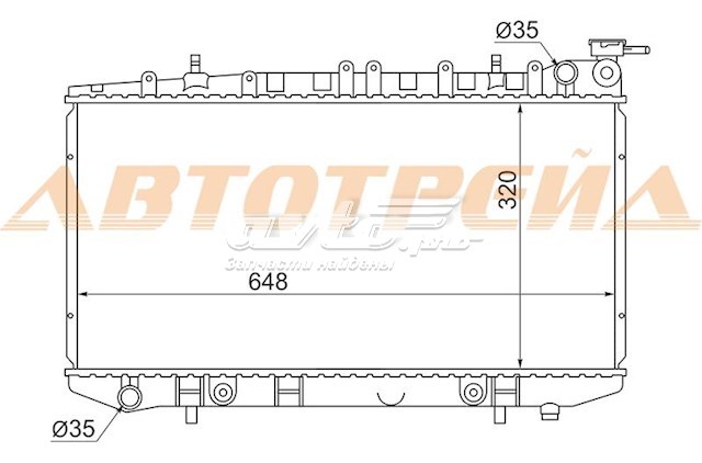 NS000114 SAT radiador refrigeración del motor