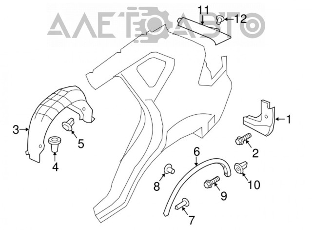 Extensión de la aleta trasera derecha FPS FP5037324 precio, desde 66,85 EUR