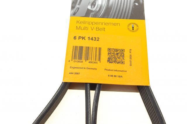 Correa de alternador 6PK1432 Continental/Siemens