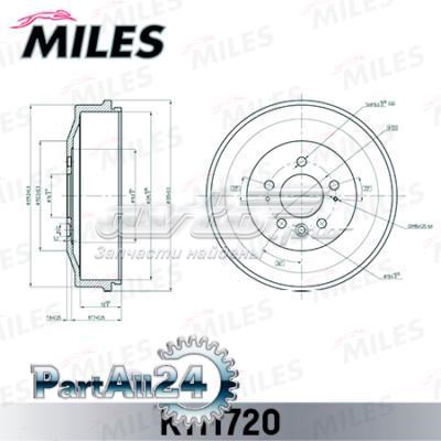 K111720 Miles freno de tambor trasero