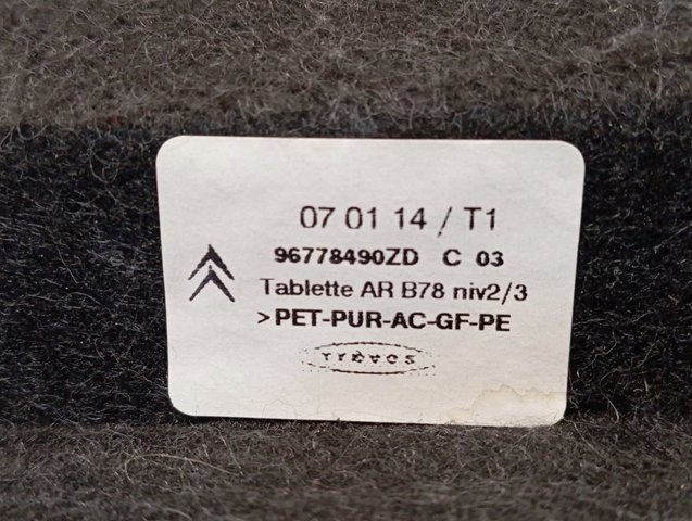 Bandeja trasera Peugeot/Citroen 96778490ZD precio, desde 154,28 EUR