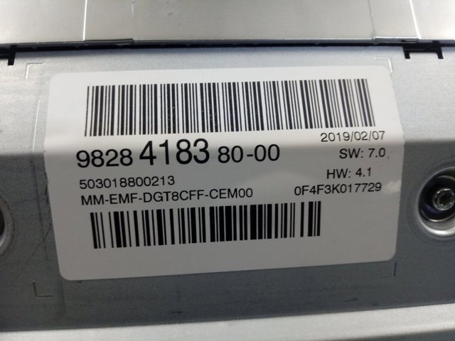 Display Peugeot/Citroen 9830424280