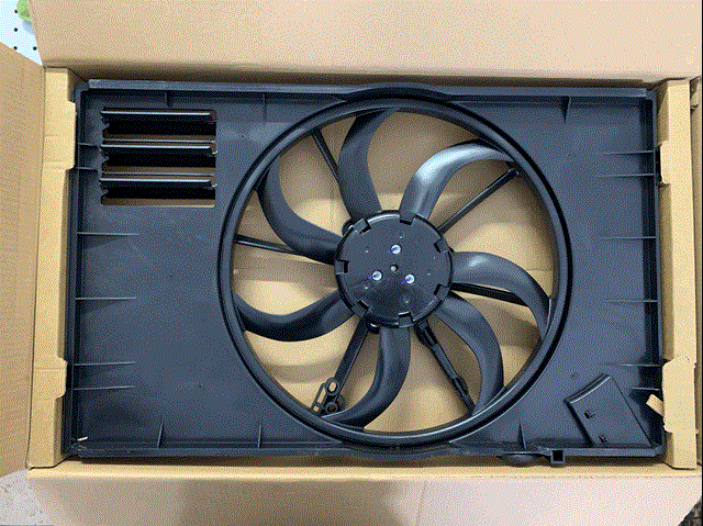 47927 NRF ventilador (rodete +motor refrigeración del motor con electromotor, izquierdo)