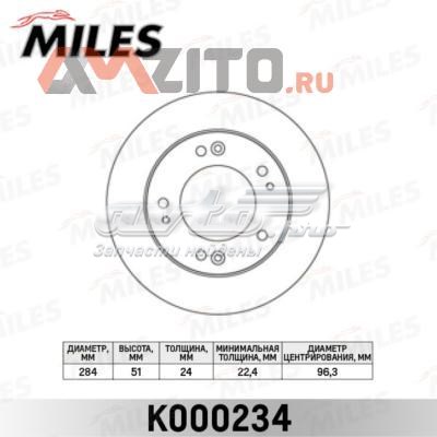 K000234 Miles freno de disco delantero