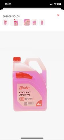 Antifreeze (Coolant) Solgy 503008 precio, desde 10,56 EUR