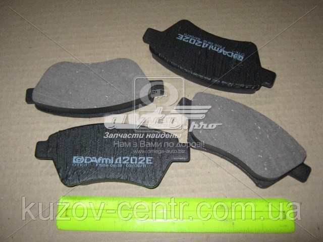 Pastillas de freno delanteras de disco DAFMI D202E