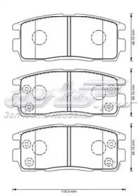 Pastillas de freno traseras BENDIX 573386J