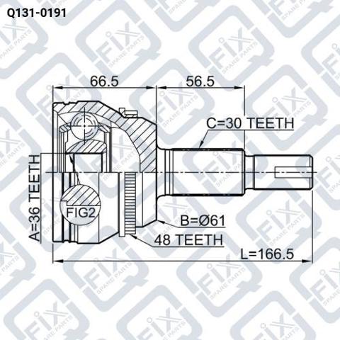 Junta homocinética exterior trasera Q-fix Q1310191 precio, desde 92,00 EUR