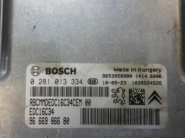 Módulo de control del motor Peugeot/Citroen 0281013334