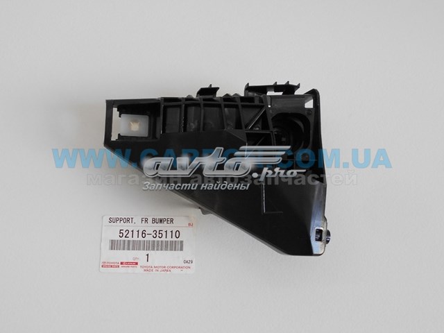 5211635110 Toyota soporte de parachoques delantero izquierdo